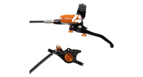 Hope tech4 x2 disc break - vorne schwarz / orange standardschlauch