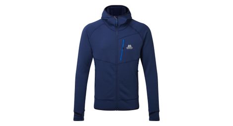 Mountain equipment eclipse hooded blue fleece hombre