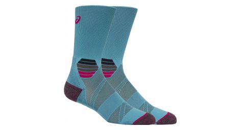 Chaussettes asics fujitrail vert rose unisex