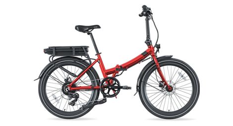 Vélo pliant electrique legend siena 24  13ah (468wh) 7v rouge strawberry