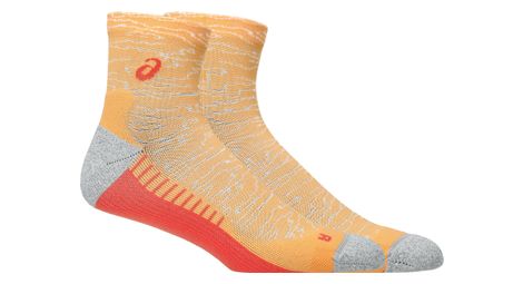 Asics Performance Run Quarter Orange Socks