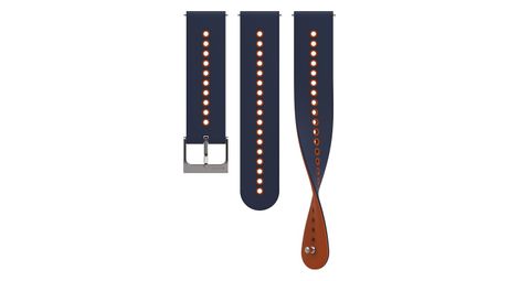 Bracelet silicone suunto urban 4 22 mm s+m granite blue - bleu/orange