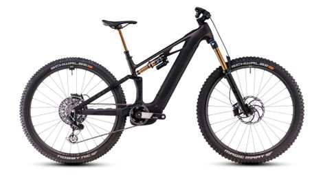 Cube stereo hybrid one44 hpc slt 800 electric full suspension mtb sram xx eagle axs 12s 800 wh 27.5'' liquid lava iridescent grey 2025