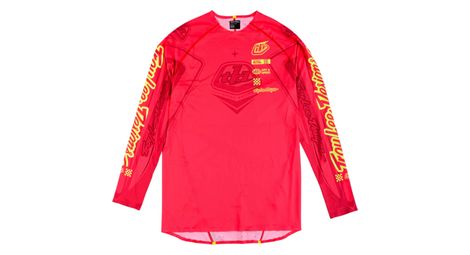 Camiseta de manga larga roja sprint ultra de troy lee designs
