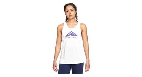 Camiseta de tirantes nike dri-fit trail mujer blanco morado xs