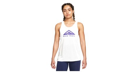 Debardeur femme nike dri fit trail blanc violet