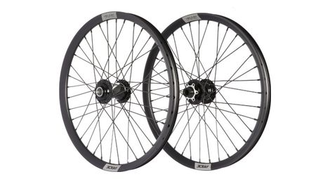 Paire de Roues Alu Cruiser Pride Helium M24 Control V2 20/15mm Noir