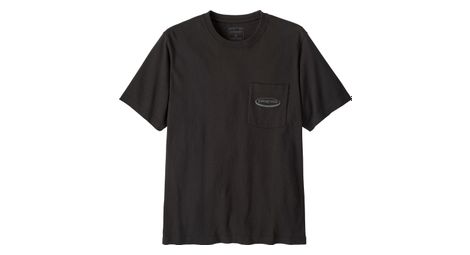 Maglietta a maniche corte Patagonia Midweight '95 con logo ovale sulla tasca, nera, da uomo