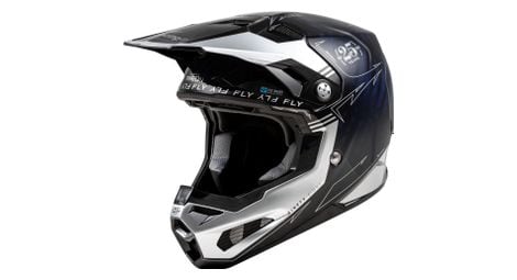 Fly racing fly formula s carbon legacy integraalhelm carbon blauw / zilver