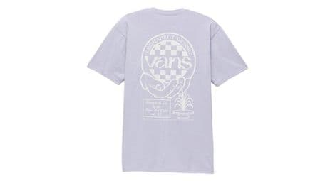 T shirt vans hand circle violet blanc
