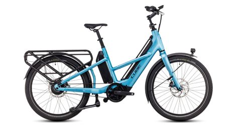 Vélo Cargo Longtail Électrique Cube Longtail Hybrid 725 Enviolo Heavy Duty 725 Wh 26'' Bleu T.Unique 160/190cm - Produit Reconditionné