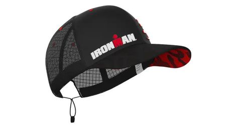 Casquette ironman compressport racing trucker noir/rouge