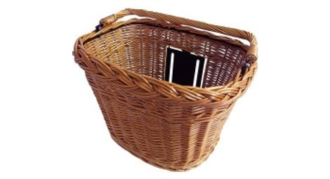 Basil panier a velo bremen wicker kf 39 x 29 x 29 cm nature