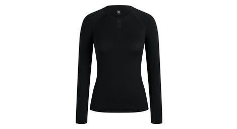 Baselayer Langarm Rapha Merino Schwarz Frau
