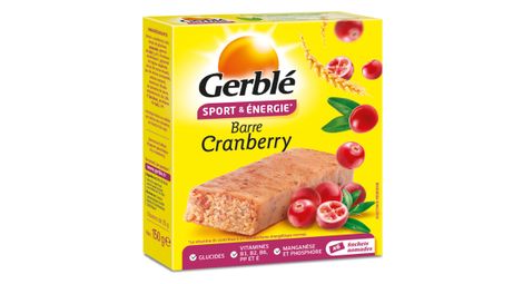 Gerblé sport cranberries energy bar (scatola da 6)