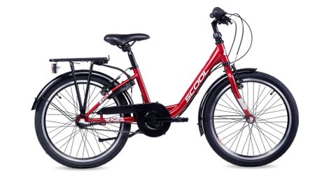 S’COOL chiX, vélo enfant, 3 vitesses, Rouge/Blanc