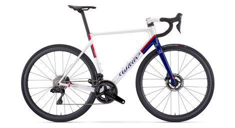 Wilier triestina verticale slr rennrad shimano dura-ace di2 12s 700 mm groupama-fdj weiß blau 2024