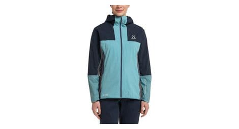 Chaqueta de manga larga haglofs l i m alpha hood azul para mujer