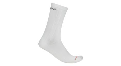 Chaussettes Castelli Aero Race Pro 20 Blanc