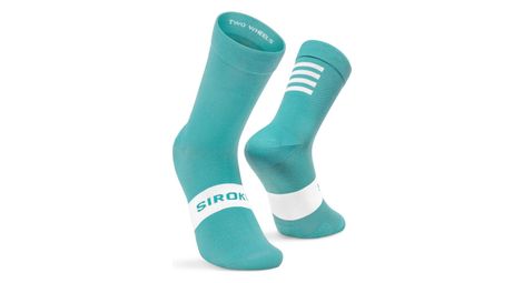 Chaussettes vélo cyclisme homme et femme s1 cyan trollstigen cyan