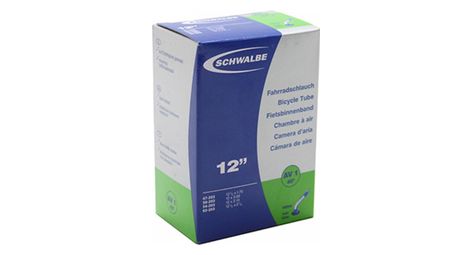 Chambre a air velo 12 1 2 x 1 75 2 1 4 schwalbe valve standard coudee 45 47 62x203 av1
