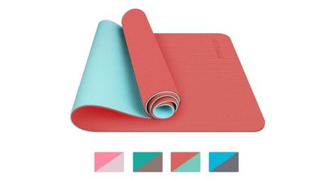 Tapis de yoga tapis gym couleur orange 183x61x0 6 cm tapis de sol pour sport fitness