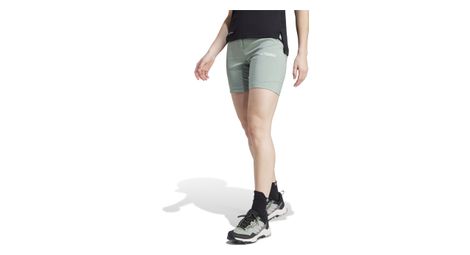 Pantalón corto adidas terrex xperior mid verde mujer