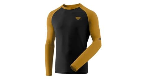 Maillot manches longues dynafit alpine pro noir/kaki homme