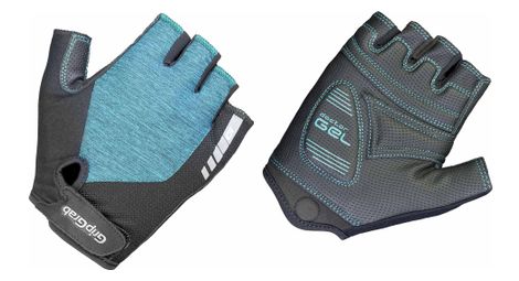 Paire de gants courts femme gripgrab progel noir vert