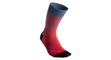 Calcetines 7mesh fading light 7.5 unisex rojo cereza