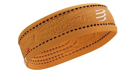 Bandeau compressport thin headband on off orange