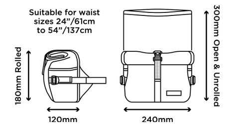 Utility Hip Pack Lenkertasche 6l Schwarz
