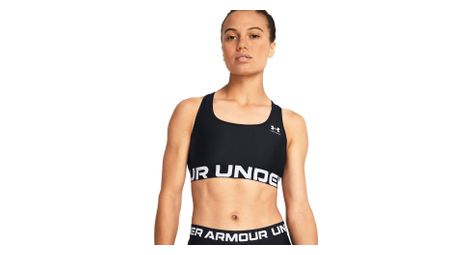Brassière Under Armour HeatGear Armour Mid Branded Noir Femme