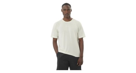 Salomon shkout core maillot de manga corta blanco hombre