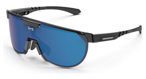 Lunettes aerotrail noir brillant / miroir bleu scicon sports