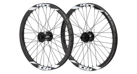 Paire de Roues Carbone Pride Wave Mat Fusion 20/15mm Noir