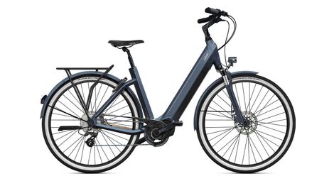 Vélo de ville électrique o2 feel iswan city boost 6.1 univ shimano altus 8v 540 wh 28 gris anthracite