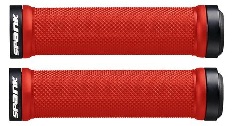 Paire de grips spank spoon rouge