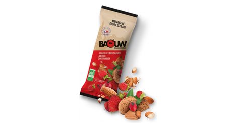 Mezcla de frutos secos ecológicos baouw fresa/amendra/rosa 30g