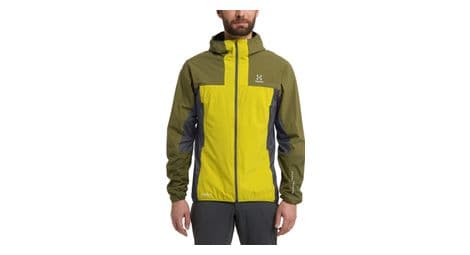 Chaqueta de manga larga haglofs l i m alpha hood verde para hombre