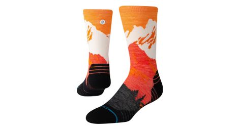 Calcetines stance out of range light wool crew naranja