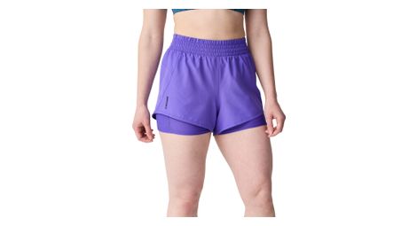 brooks dash women s 2 in 1 shorts purple