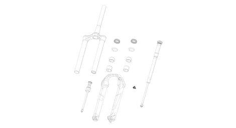 Abrazadera de manguera rockshox para horquillas sid 2021/ rudy 2022