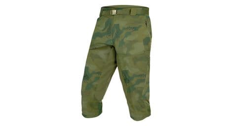 Short 3 4 endura hummvee camo olive vert