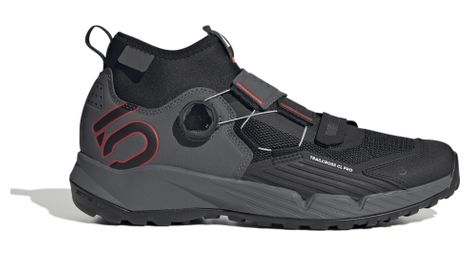 Five Ten 5.10 Trailcross Pro Clip-In MTB-Schuhe Schwarz/Grau/Rot