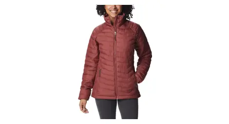 Chaqueta de plumón columbia powder lite burdeos para mujer