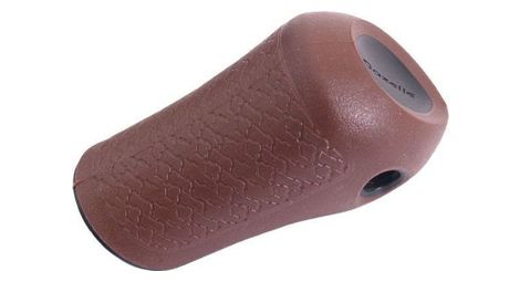 Gazelle grips cap droit - marron avec passepoil noir