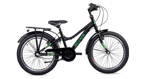 Vélo enfant S'COOL troX - moyeu 3 vitesses - Noir/Vert néon