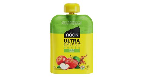 Puree naak ultra energy pomme sirop d erable 90g