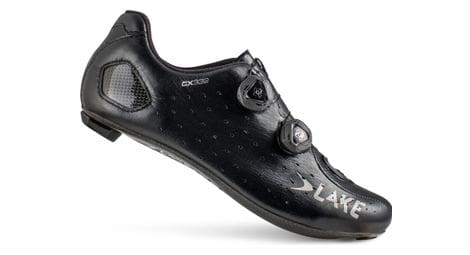 Chaussures route lake cx332 noir brillant